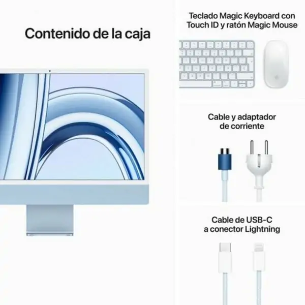 All in One Apple MQRQ3Y/A M3 8 GB RAM 256 GB SSD