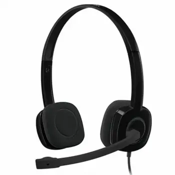Headphones with Microphone Logitech 981-000589 Black