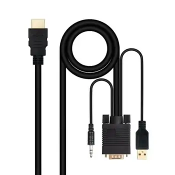 HDMI to VGA with Audio Adapter NANOCABLE 10.15.4350 1,8 m...