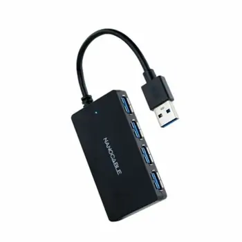 USB Hub NANOCABLE 10.16.4403 Black