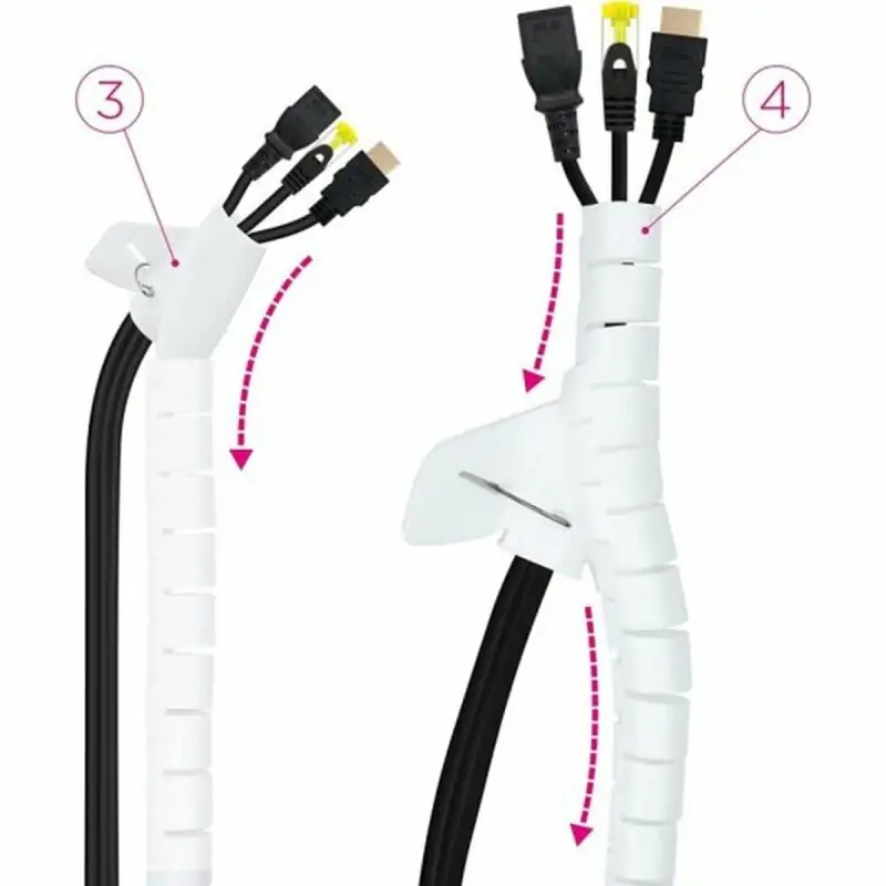 Cable Organiser NANOCABLE 10.36.0001-W White Ø...