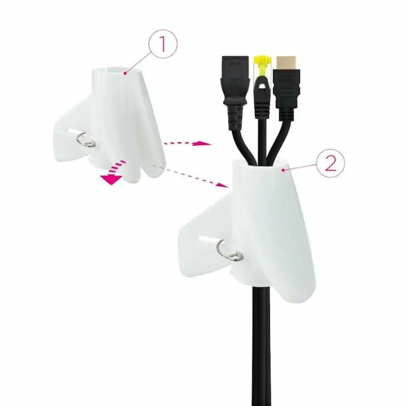 Cable Organiser NANOCABLE 10.36.0001-W White Ø...