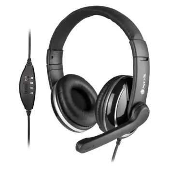 Headphones with Microphone NGS NGS-HEADSET-0196 Black