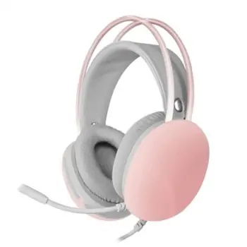 Headphones with Microphone Mars Gaming MHGLOWP Pink RGB