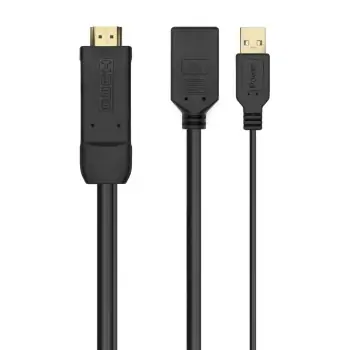HDMI to DisplayPort adapter Aisens A122-0642 Black 10 cm