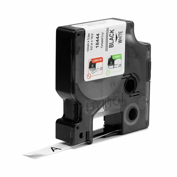 Laminated Tape Dymo S0718600 White Black/White