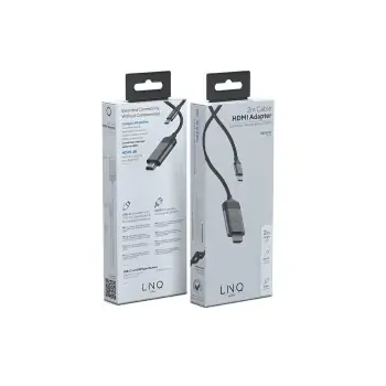 HDMI to DVI adapter Linq Byelements LQ48017 Black 2 m