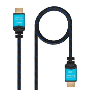 HDMI Cable NANOCABLE 10.15.3701 V2.0 Black/Blue 1 m 4K...