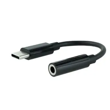 USB-C to Jack 3.5 mm Adapter NANOCABLE 10.24.1205 Black