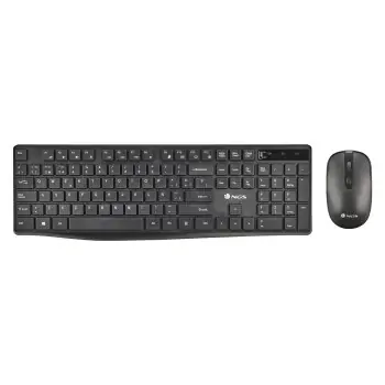 Keyboard and Wireless Mouse NGS NGS-KEYBOARD-0381 Black...