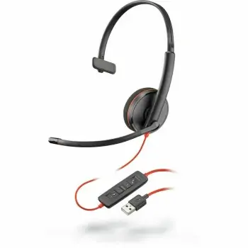 Headphones with Microphone Plantronics 209744-201 Black Red