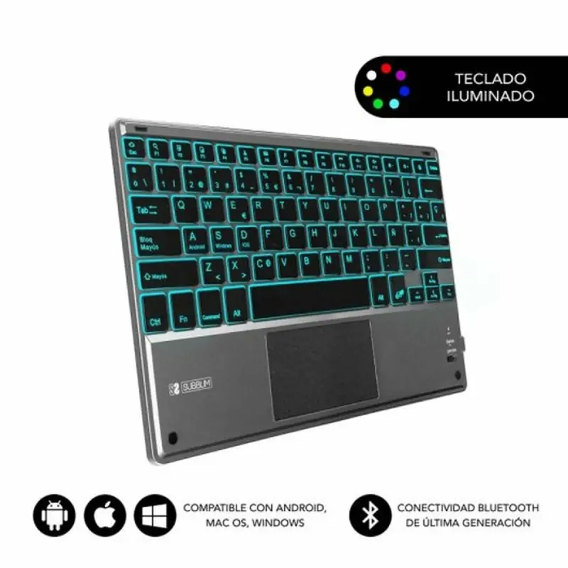 Bluetooth Keyboard with Support for Tablet...
