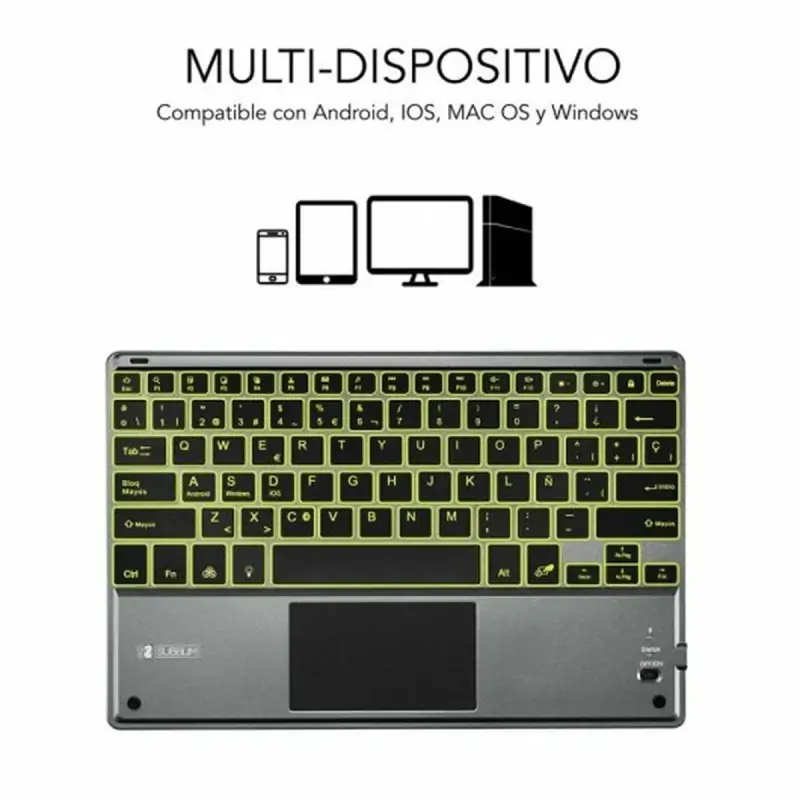 Bluetooth Keyboard with Support for Tablet...