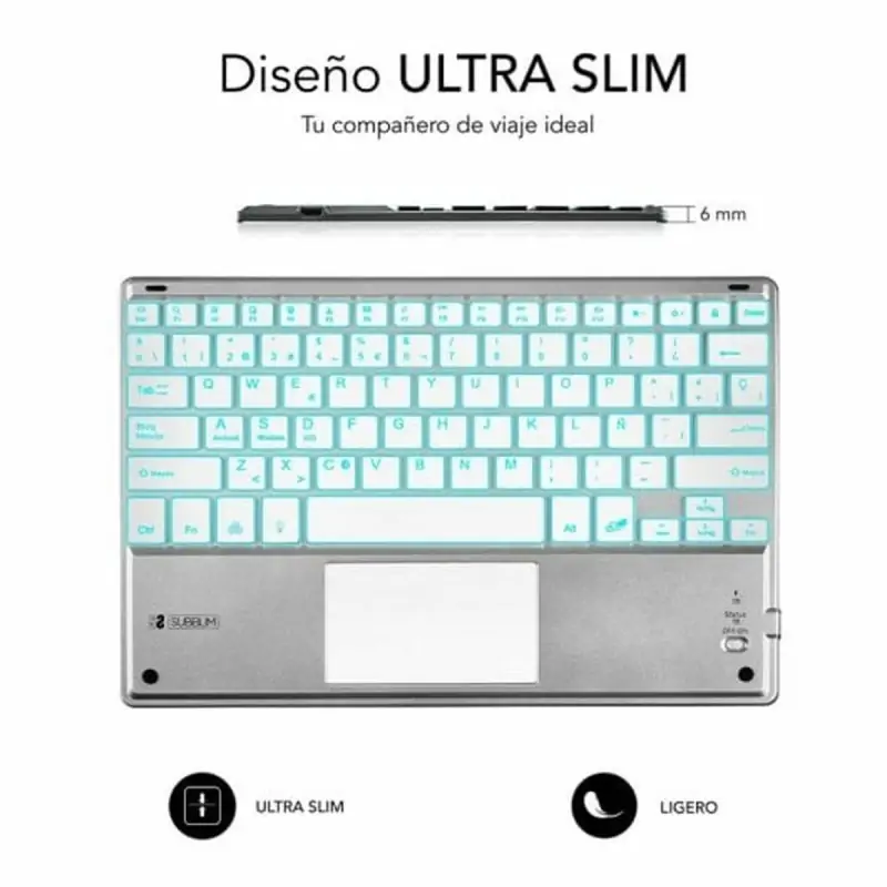 Bluetooth Keyboard with Support for Tablet...
