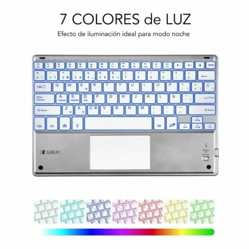Bluetooth Keyboard with Support for Tablet...