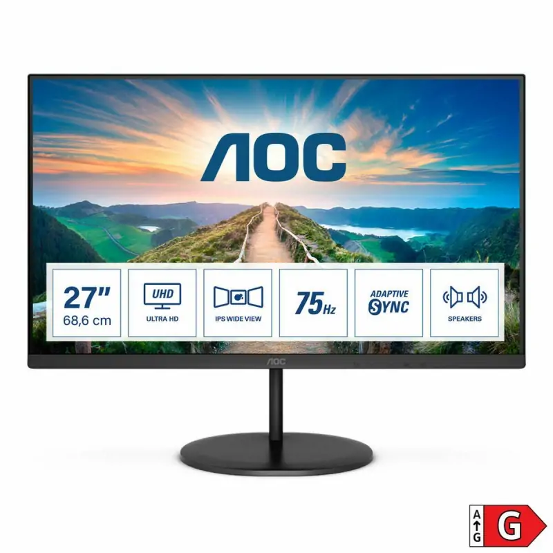 Monitor AOC U27V4EA 4K Ultra HD 27" IPS LED...