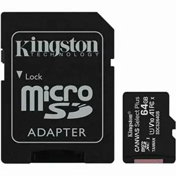 Micro SD Memory Card with Adaptor Kingston SDCS2/64GBSP...