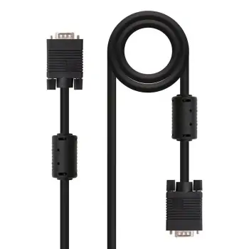 VGA Cable NANOCABLE 10.15.0115 Black 15 m