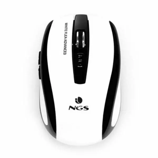 Optical Wireless Mouse NGS NGS-MOUSE-0898 800/1600 dpi White/Black