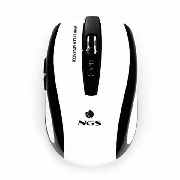Optical Wireless Mouse NGS NGS-MOUSE-0898 800/1600 dpi White/Black