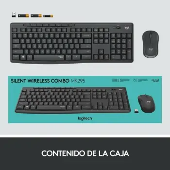 Keyboard and Wireless Mouse Logitech 920-009798 Black...