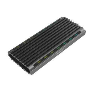 Hard drive case Aisens ASM2-RGB011GR Grey