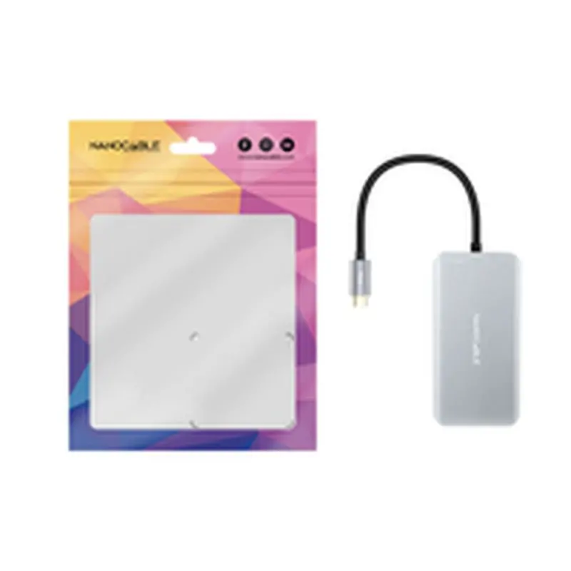 USB Hub NANOCABLE 10.16.1005 Grey