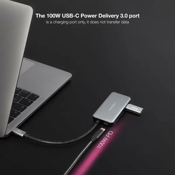USB Hub NANOCABLE 10.16.1005 Grey