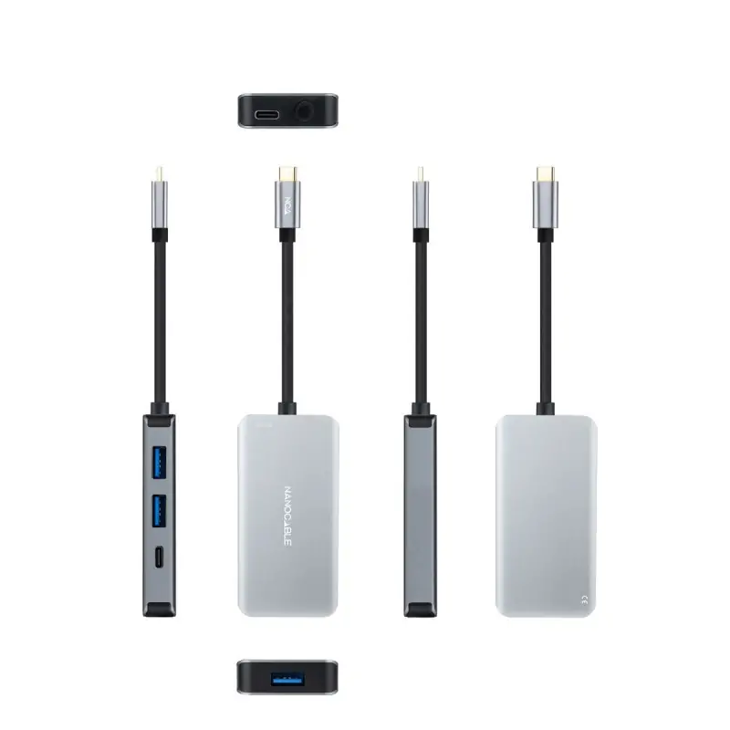USB Hub NANOCABLE 10.16.1005 Grey