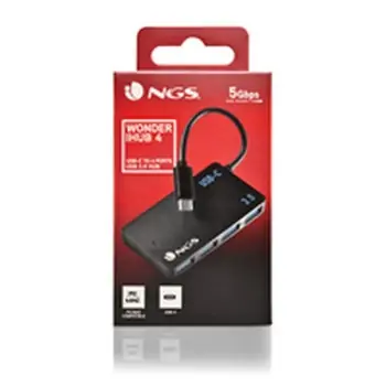 USB Hub NGS NGS-HUB-0100 Black