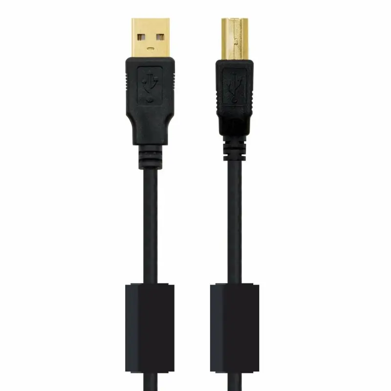 USB 2.0 A to USB B Cable NANOCABLE 10.01.1202...