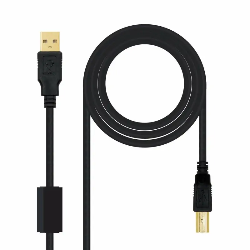 USB 2.0 A to USB B Cable NANOCABLE 10.01.1202...