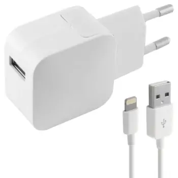 Wall Charger + MFI Certified Lightning Cable KSIX...